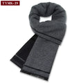 Luxury Scarf Man Winter Warm Wool Scarf For Men Cashmere Scarves Casual Plaid Male Long Pashmina Outdoor Shawls Man Muffler Gift