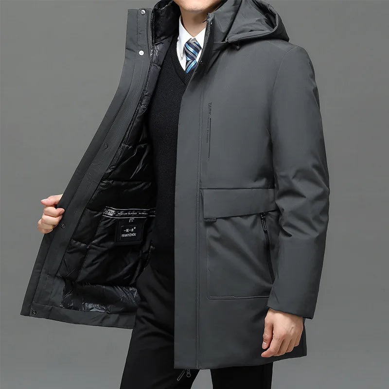 Arctic Shield Parka – Premium Waterproof Down Jacket for Men | Extreme Winter Protection